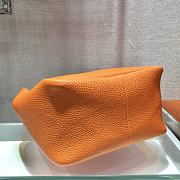 PRADA Leather Handbag (Orange) 23cm - 6
