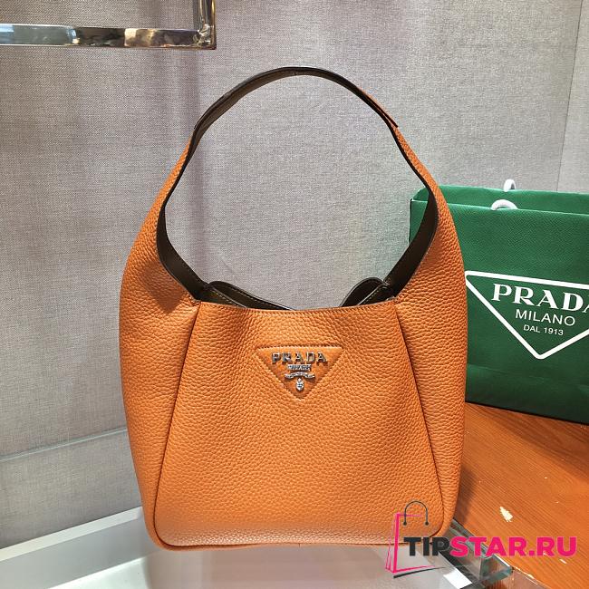 PRADA Leather Handbag (Orange) 23cm - 1