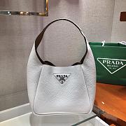 PRADA Leather Handbag (Chalk White) 23cm 1BC127_2DKV_F0LH8_V_OOM - 1