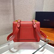 PRADA Saffiano Leather Symbole Bag (Red)  - 4