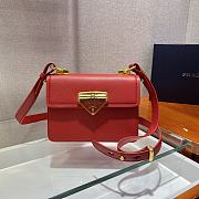 PRADA Saffiano Leather Symbole Bag (Red)  - 1