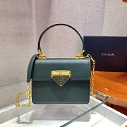 PRADA Saffiano Leather Symbole Bag (Deep Blue Ocean) 1BD021  - 1