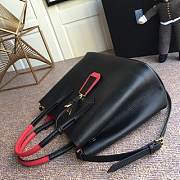 PRADA Medium Saffiano Leather Double Bag (Black_Fiery Red) 1BG775_2A4A_F0LJ4_V_OOO  - 2
