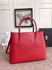 PRADA Medium Saffiano Leather Double Bag (Fiery Red_Black) 1BG775_2A4A_F0CF5_V_OOO - 2