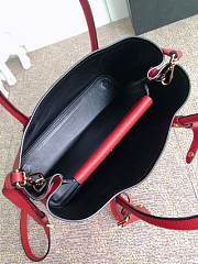 PRADA Medium Saffiano Leather Double Bag (Fiery Red_Black) 1BG775_2A4A_F0CF5_V_OOO - 3