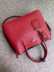 PRADA Medium Saffiano Leather Double Bag (Fiery Red_Black) 1BG775_2A4A_F0CF5_V_OOO - 6