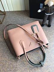 PRADA Medium Saffiano Leather Double Bag (Powder Pink_Black) 1BG775_2A4A_F0UDW_V_OOO  - 6