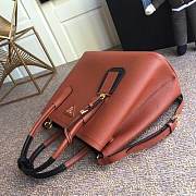 PRADA Medium Saffiano Leather Double Bag (Red_ Sandal Wood) 1BG775  - 4