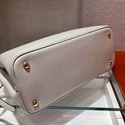 PRADA Medium Saffiano Leather Double Bag (White_Black) 1BG775_2A4A_F0G3Z_V_OOO  - 4