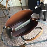 PRADA Medium Saffiano Leather Double Bag (Grey) 1BG775  - 3