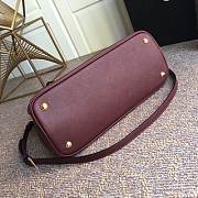 PRADA Medium Saffiano Leather Double Bag (Burgundy) 1BG775  - 2