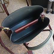 PRADA Medium Saffiano Leather Double Bag (Burgundy) 1BG775  - 3