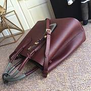 PRADA Medium Saffiano Leather Double Bag (Burgundy) 1BG775  - 5