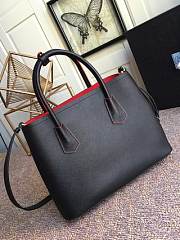 PRADA Medium Saffiano Leather Double Bag (Black) 1BG775  - 3