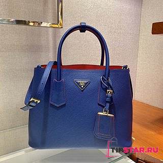 PRADA Medium Saffiano Leather Double Bag (Bright Blue_Fiery Red) 1BG775_2A4A_F0LJ5_V_OOO - 1