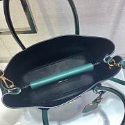 PRADA Medium Saffiano Leather Double Bag (Green) 1BG775  - 2