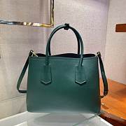 PRADA Medium Saffiano Leather Double Bag (Green) 1BG775  - 3
