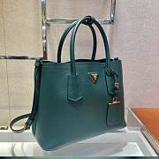 PRADA Medium Saffiano Leather Double Bag (Green) 1BG775  - 5
