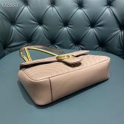 GUCCI GG Marmont Small Matelassé Shoulder Bag (Dusty Pink Leather) ‎443497 DTDIT 5729  - 2