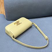 Celine Triomphe Shoulder Bag In Shiny Calfskin (Papyrus) 194143BF4.11PA  - 2