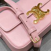 Celine Triomphe Shoulder Bag In Shiny Calfskin (Rose Quartz) 194143BF4.24RQ  - 6