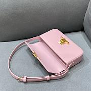 Celine Triomphe Shoulder Bag In Shiny Calfskin (Rose Quartz) 194143BF4.24RQ  - 3