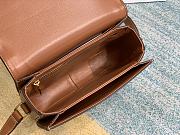 Celine Medium Triomphe Bag In Triomphe Textile And Calfskin (Brown_Tan) 191242CXX.19RT - 5