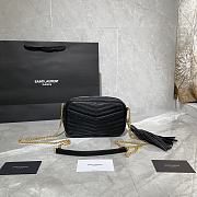 YSL Lou Camera Bag In Quilted Leather (Black_Gold) 585040  - 3