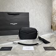 YSL Lou Camera Bag In Quilted Leather (Black_Silver) 585040  - 3