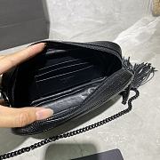 YSL Lou Camera Bag In Quilted Leather (Black_Black) 585040  - 6