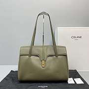 Celine Large Soft 16 Bag In Smooth Calfskin (Green)  - 1