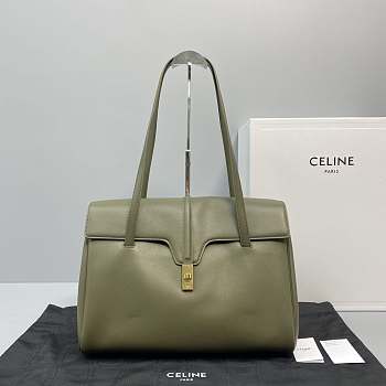 Celine Large Soft 16 Bag In Smooth Calfskin (Green) 