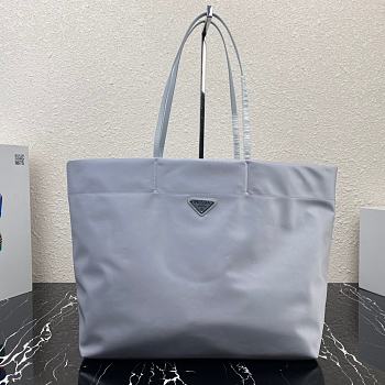 PRADA Re-Nylon And Saffiano Leather Tote Bag (Cornflower Blue) 1BG107_RV44_F0591_V_YOX
