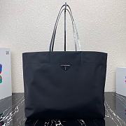 PRADA Re-Nylon And Saffiano Leather Tote Bag (Black) 1BG107_RV44_F0002_V_YOX  - 1