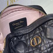 DIOR Small Caro Zipped Pouch Cannage Lambskin (Black) S5045UNSQ_M900  - 3