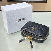 DIOR Small Caro Zipped Pouch Cannage Lambskin (Black) S5045UNSQ_M900  - 2