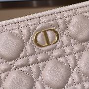 DIOR Large Dior Caro Daily Pouch Supple Cannage Calfskin (Beige)  - 6