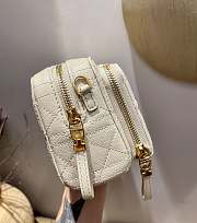 Dior Caro Double Pouch (White)  - 6