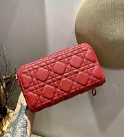 Dior Caro Double Pouch (Red)  - 2