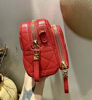 Dior Caro Double Pouch (Red)  - 3