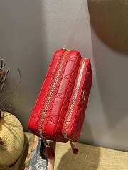 Dior Caro Double Pouch (Red)  - 6
