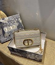 DIOR Small Caro Bag Pinstripe M1210  - 1