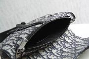  DIOR Mini Saddle Bag Dior Oblique Jacquard (Beige and Black) ADPO191YKY_H27E  - 6