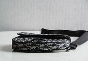  DIOR Mini Saddle Bag Dior Oblique Jacquard (Beige and Black) ADPO191YKY_H27E  - 5
