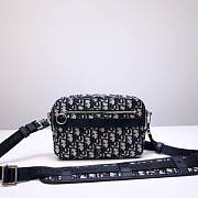 DIOR Safari Messenger Bag Oblique Jacquard (Beige and Black) 1ESPO206YKY_H27E - 1