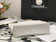 CHANEL Small Shopping Bag (White) AS2374  - 5