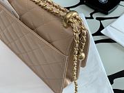 CHANEL Mini Flap Bag Calfskin & Gold-Tone Metal (Beige) - 3