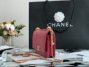 CHANEL Mini Flap Bag Calfskin & Gold-Tone Metal (Pink) - 5