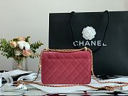 CHANEL Mini Flap Bag Calfskin & Gold-Tone Metal (Pink) - 4