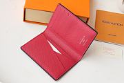 LV Pocket Money Clip (Rose Red) M30436  - 4